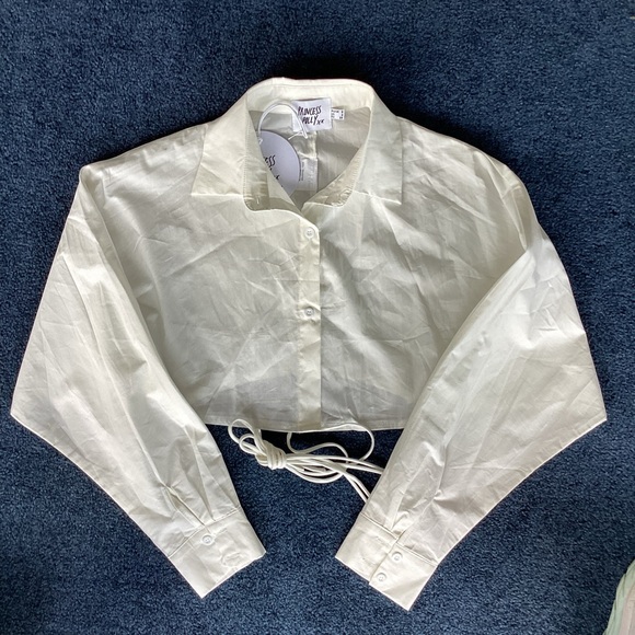 NWT - Princess Polly Rylan Long-Sleeve White Top - Picture 3 of 5